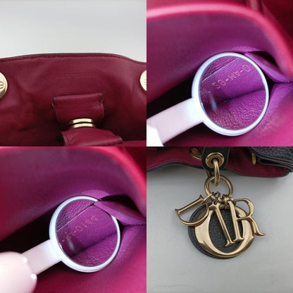 Christian Diorchristian Diorissimo Black Leather 29-ma-0144