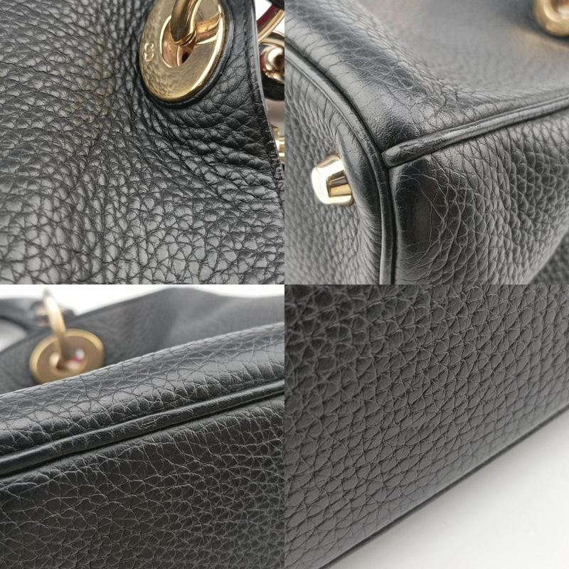 Christian Diorchristian Diorissimo Black Leather 29-ma-0144