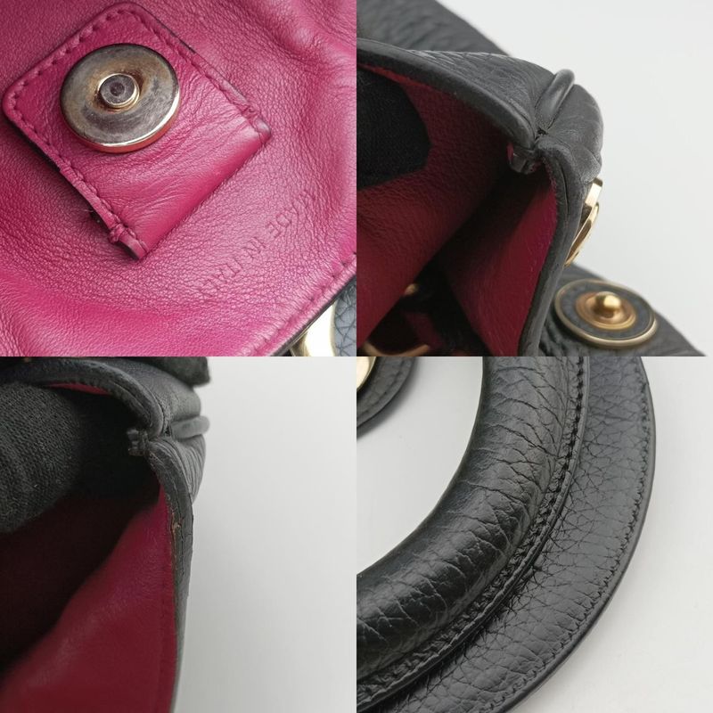 Christian Diorchristian Diorissimo Black Leather 29-ma-0144