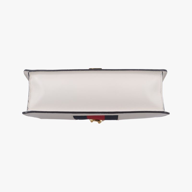 Gucci Sylvie Ivory X Navy X Red Leather 421882 G023902941