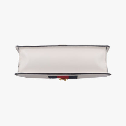 Gucci Sylvie Ivory X Navy X Red Leather 421882 G023902941