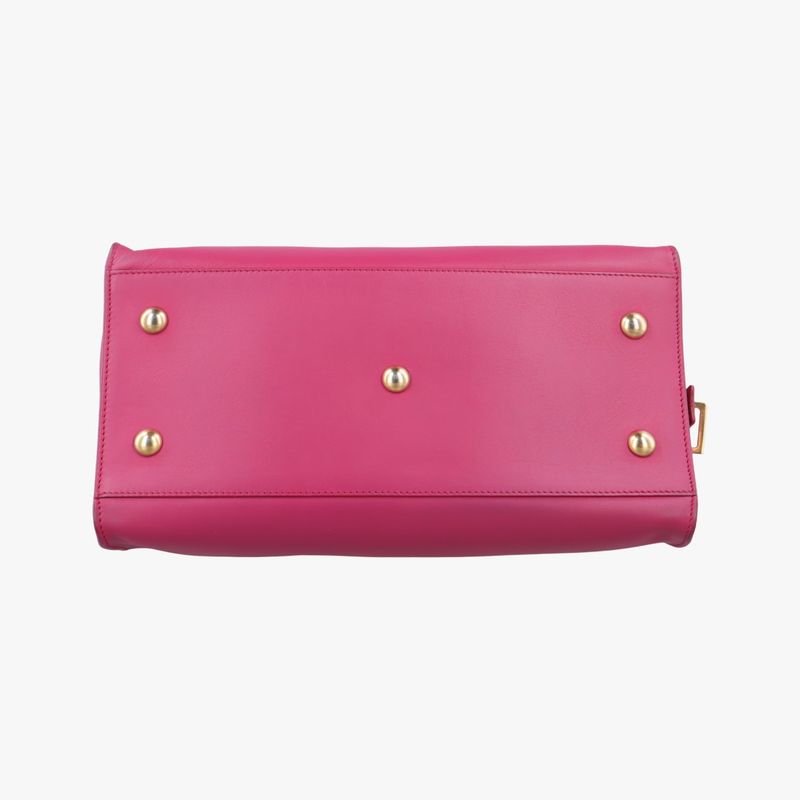 Yves Saint Laurent Yves Saint Laurenty Line Petit Cabas Su Rose Red Leather