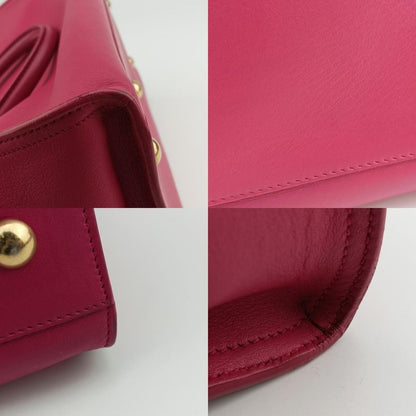 Yves Saint Laurent Yves Saint Laurenty Line Petit Cabas Su Rose Red Leather