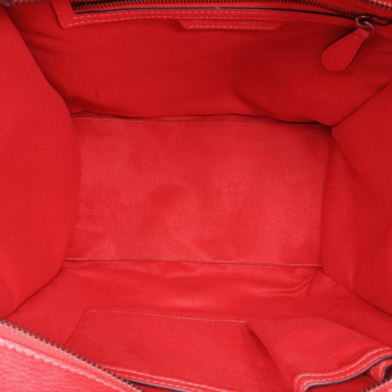 Celine Luggage Mini Shopper Orange Leather S-sa-0191 S-cu-1101