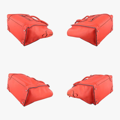 Celine Luggage Mini Shopper Orange Leather S-sa-0191 S-cu-1101