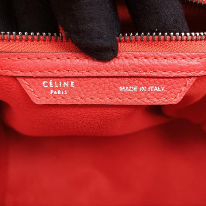 Celine Luggage Mini Shopper Orange Leather S-sa-0191 S-cu-1101