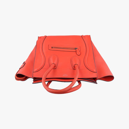 Celine Luggage Mini Shopper Orange Leather S-sa-0191 S-cu-1101