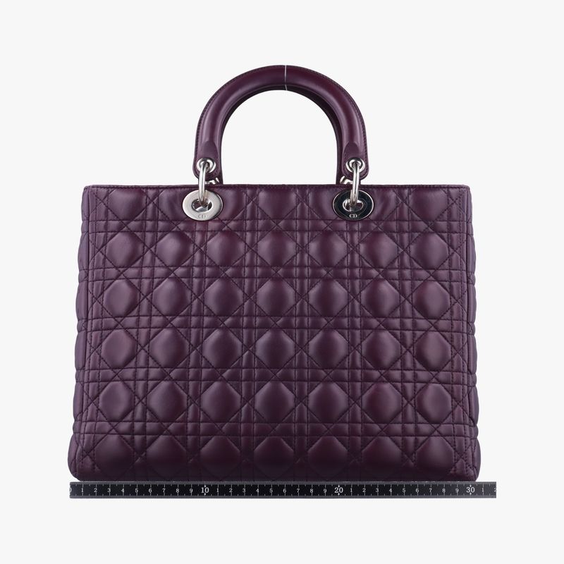Christian Diorchristian Dior Lady Dior Purple Lambskin 01-ma-0130