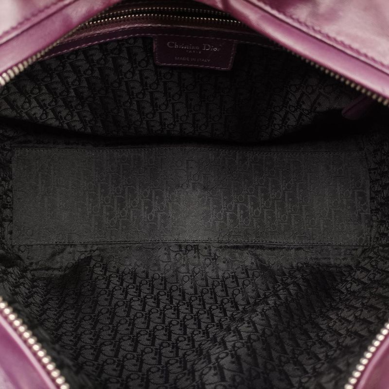 Christian Diorchristian Dior Lady Dior Purple Lambskin 01-ma-0130