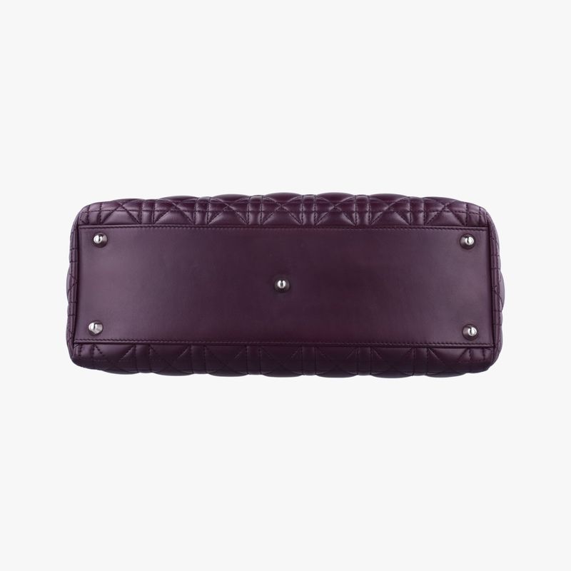 Christian Diorchristian Dior Lady Dior Purple Lambskin 01-ma-0130