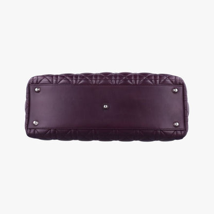 Christian Diorchristian Dior Lady Dior Purple Lambskin 01-ma-0130