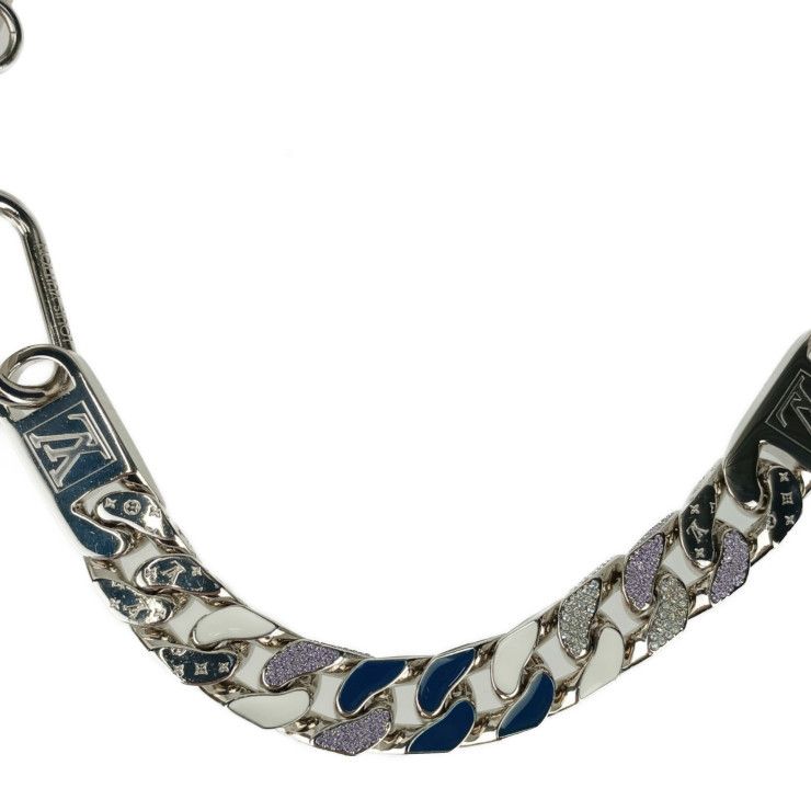 Louis Vuitton Necklace LV Collier Mix Chain Links Mp2461 Silver Multicolor