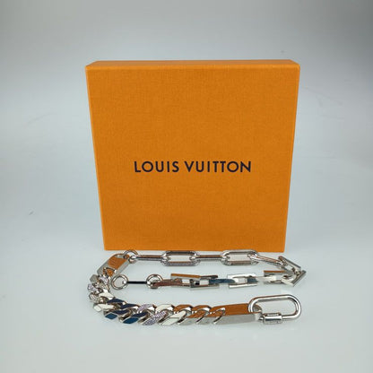 Louis Vuitton Necklace LV Collier Mix Chain Links Mp2461 Silver Multicolor