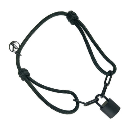 Louis Vuitton Bracelet Silver Lockit Virgil Abloh Q05270 Noir Black Profont