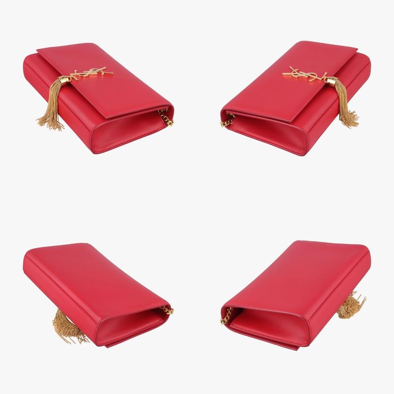 Yves Saint Laurent Yves Saint Laurent Kate Red Leather 354119 Dpl354119.0414