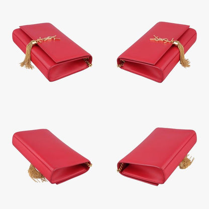 Yves Saint Laurent Yves Saint Laurent Kate Red Leather 354119 Dpl354119.0414