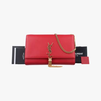 Yves Saint Laurent Yves Saint Laurent Kate Red Leather 354119 Dpl354119.0414