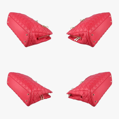 Christian Diorchristian Dior Soft Red Lambskin 17-bo-0163