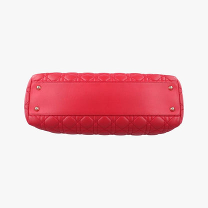 Christian Diorchristian Dior Soft Red Lambskin 17-bo-0163