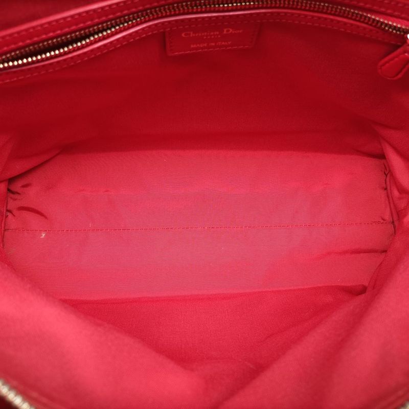 Christian Diorchristian Dior Soft Red Lambskin 17-bo-0163