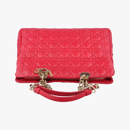 Christian Diorchristian Dior Soft Red Lambskin 17-bo-0163