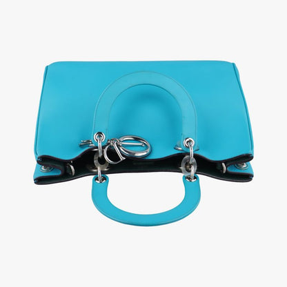 Christian Diorchristian Diorissimo Blue Leather 19-ma-0143