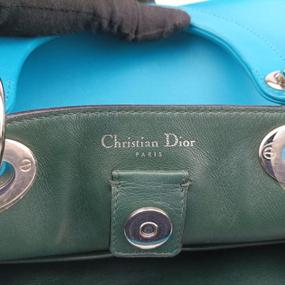 Christian Diorchristian Diorissimo Blue Leather 19-ma-0143