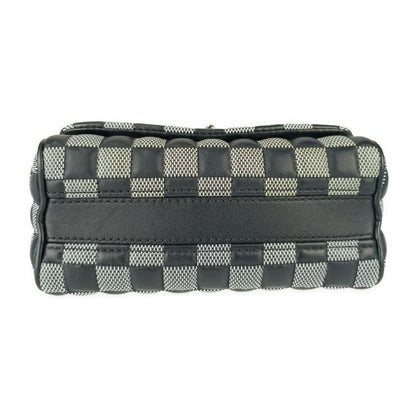 Louis Vuitton Damier Twist BB N40221 Black White Calf Leather Women Nicolas