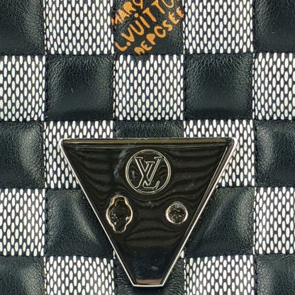 Louis Vuitton Damier Twist BB N40221 Black White Calf Leather Women Nicolas
