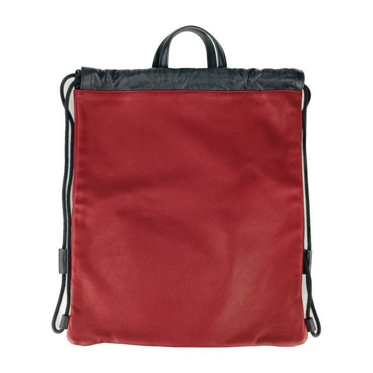 Gucci Backpack Daypack Print Drawstring Ring 516639 Hibisca Scuffed Leather