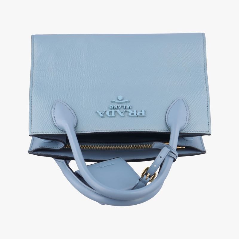 Prada Monochrome Blue Saffiano Leather 1ba156 117 R