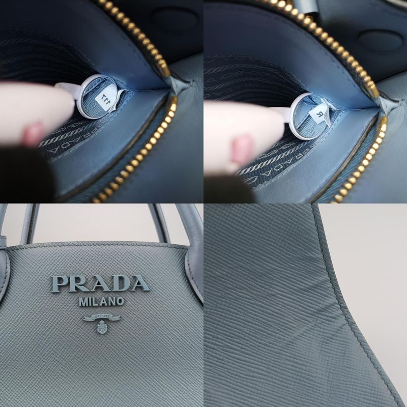 Prada Monochrome Blue Saffiano Leather 1ba156 117 R