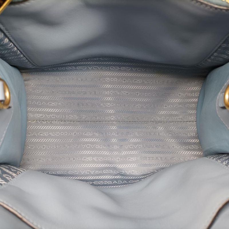 Prada Monochrome Blue Saffiano Leather 1ba156 117 R