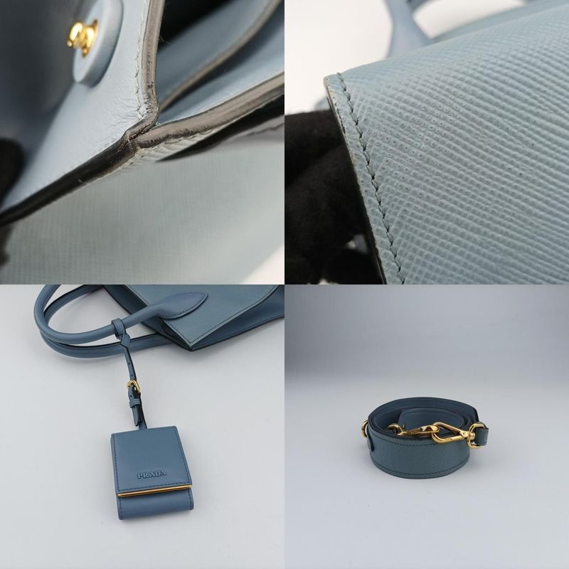 Prada Monochrome Blue Saffiano Leather 1ba156 117 R