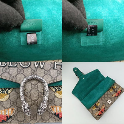 Gucci Dionysus Beige Green And Multicolor PVC Coated Canvas 400249 B022987462