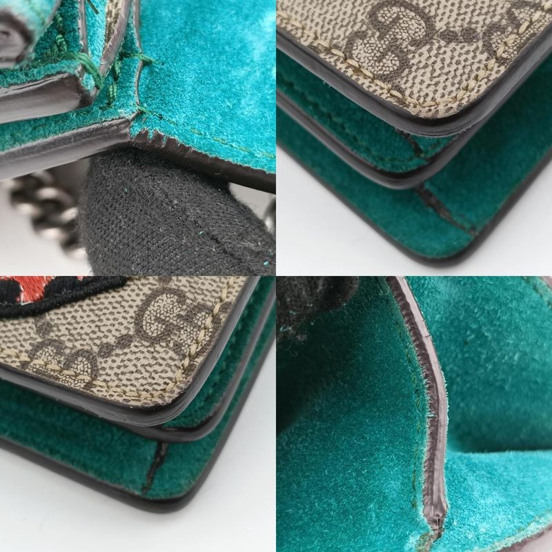 Gucci Dionysus Beige Green And Multicolor PVC Coated Canvas 400249 B022987462
