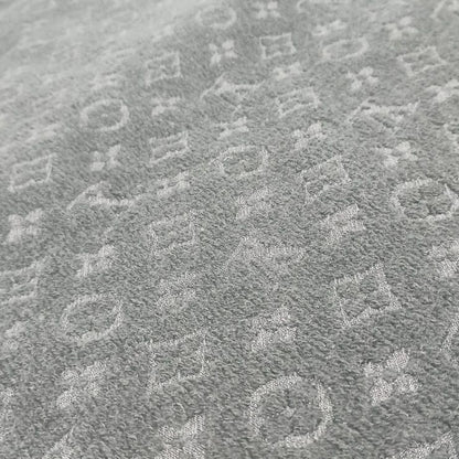 Louis Vuitton Scarf Monogram Classic M70520 Black 100% Wool Men's Fringe