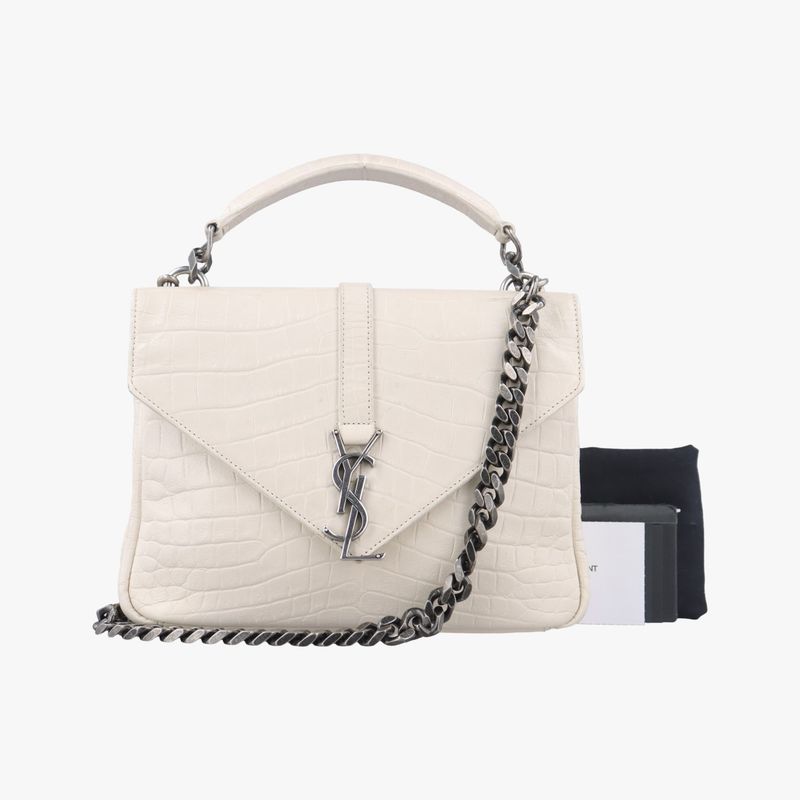 Yves Saint Laurent Yves Saint Laurent College White Leather 428101 Ars428101.091