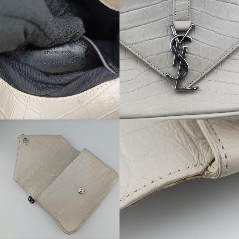 Yves Saint Laurent Yves Saint Laurent College White Leather 428101 Ars428101.091