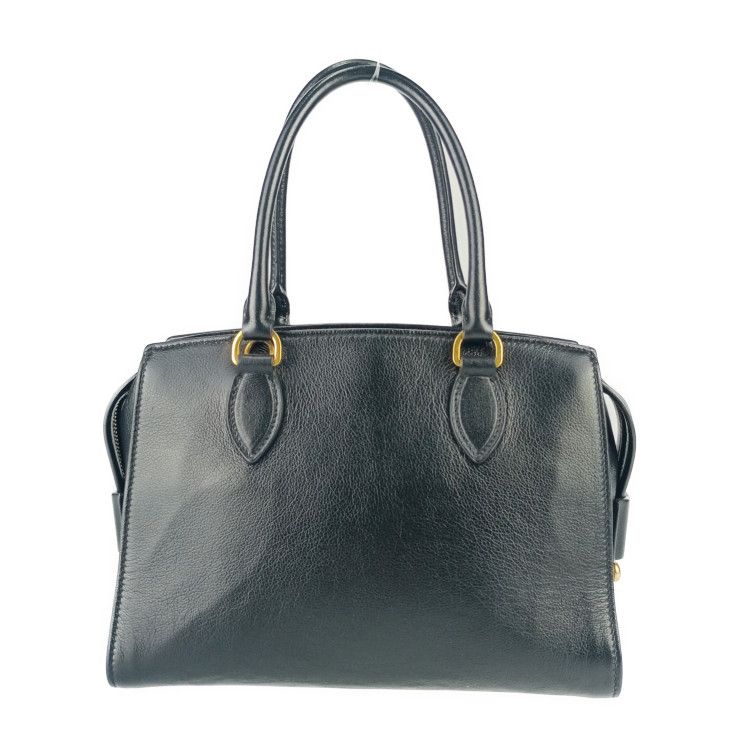 Prada Handbag 2WAY Bag 1ba164 Black Gold Hardware Calf Leather Ladies Shoulder