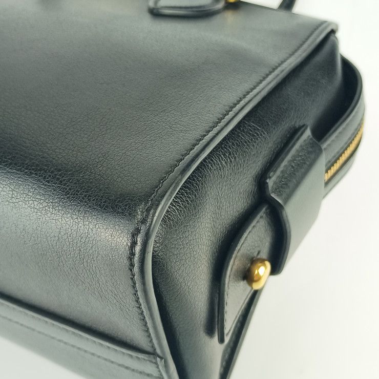 Prada Handbag 2WAY Bag 1ba164 Black Gold Hardware Calf Leather Ladies Shoulder