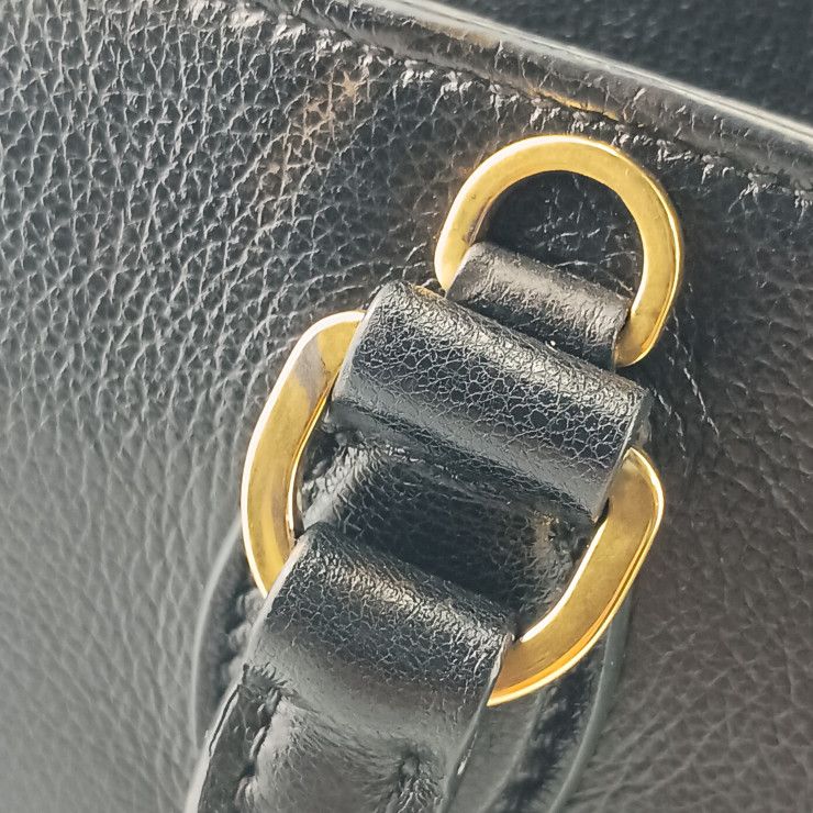 Prada Handbag 2WAY Bag 1ba164 Black Gold Hardware Calf Leather Ladies Shoulder