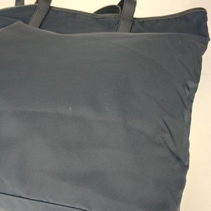 Prada Tote Bag Tote Bag Br4371 Navy Nylon Leather Unisex Shoulder Bag Triangle