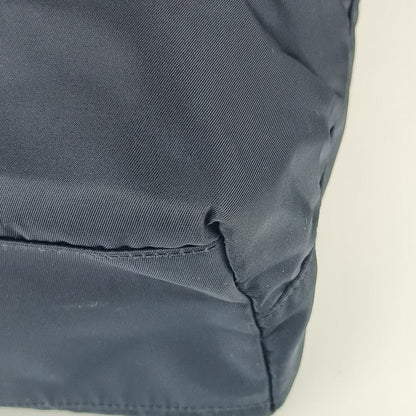 Prada Tote Bag Tote Bag Br4371 Navy Nylon Leather Unisex Shoulder Bag Triangle