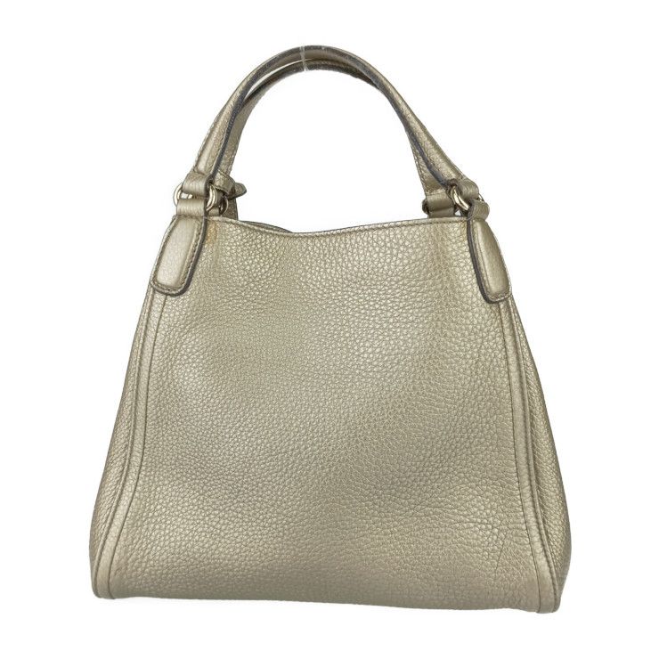 Gucci Handbag Interlocking G Soho 2WAY Bag 336751 Gold Leather Ladies Shoulder