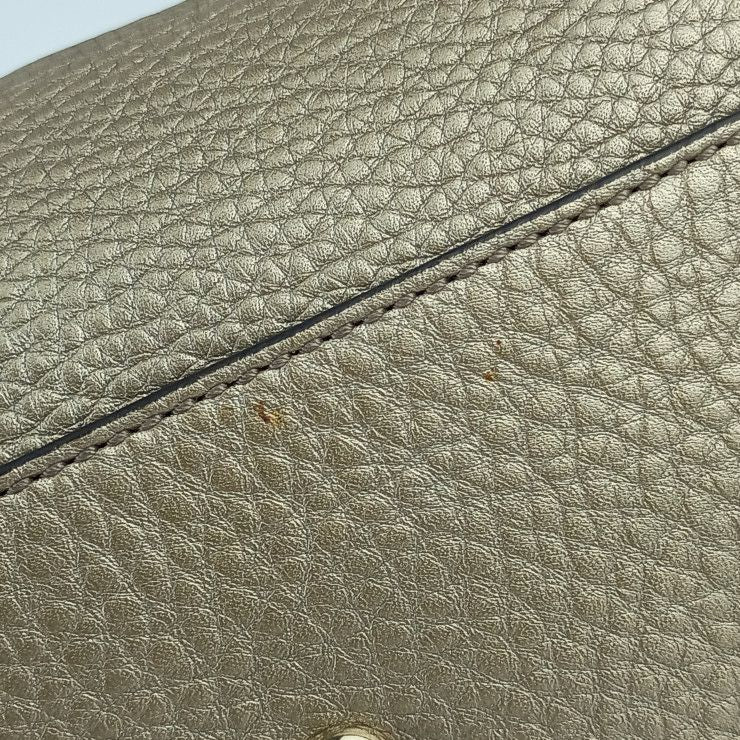 Gucci Handbag Interlocking G Soho 2WAY Bag 336751 Gold Leather Ladies Shoulder