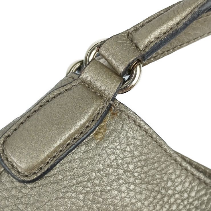 Gucci Handbag Interlocking G Soho 2WAY Bag 336751 Gold Leather Ladies Shoulder