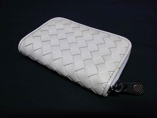 Bottega Veneta Coin Case Intrecciato Coin Case 114075 Ivory Leather Unisex