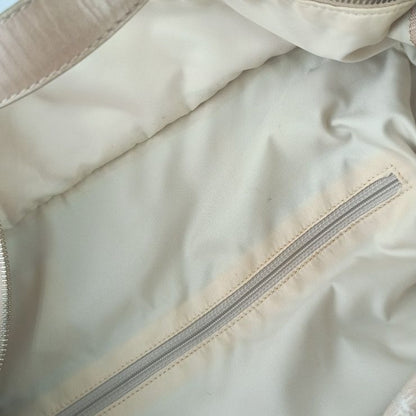 Chanel Tote New Travel Tote GM A15825 Beige Canvas Leather Ladies Shoulder Bag