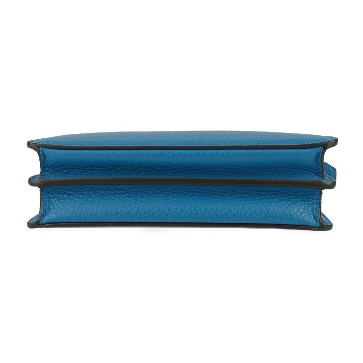 Fendi Handbag Beekaboo ICU 7va582 AMA3 F1js5 Blue Calf Leather Silver Hardware